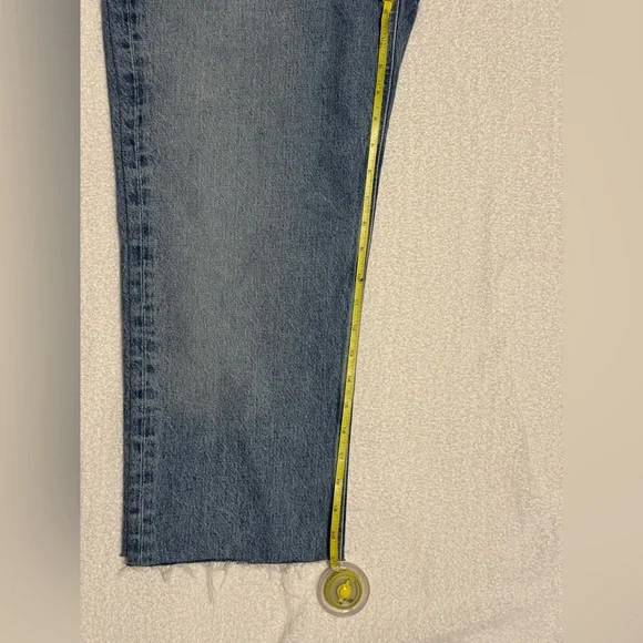 Agolde Lana Mid Rise Vintage Straight Jeans - Light Blue - Picture 4 of 5